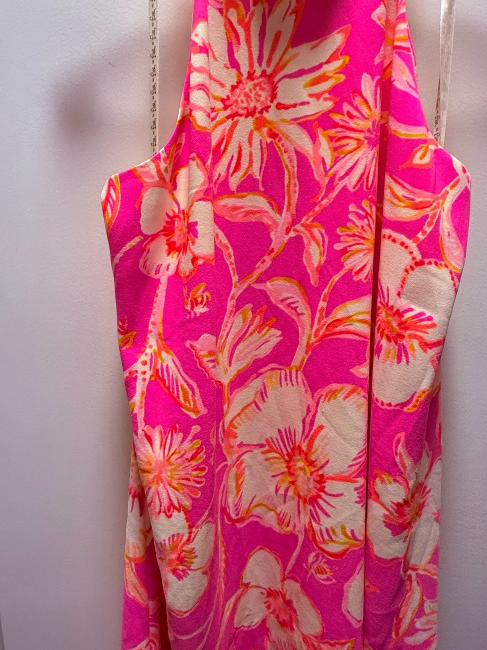 Bright Pink Floral Sundress Lilly Pulitzer size L